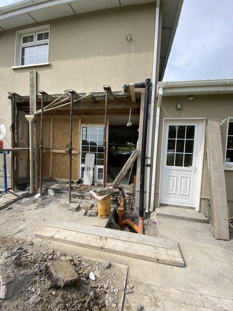 Wall opening for sliding door in Navan